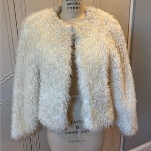 Chic Vintage Faux Fur Jacket 1990’s Pristine